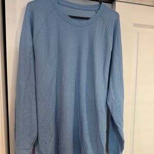 Outdoor Voices - Light Blue Long Sleeve Waffle Top - XL. Worn once